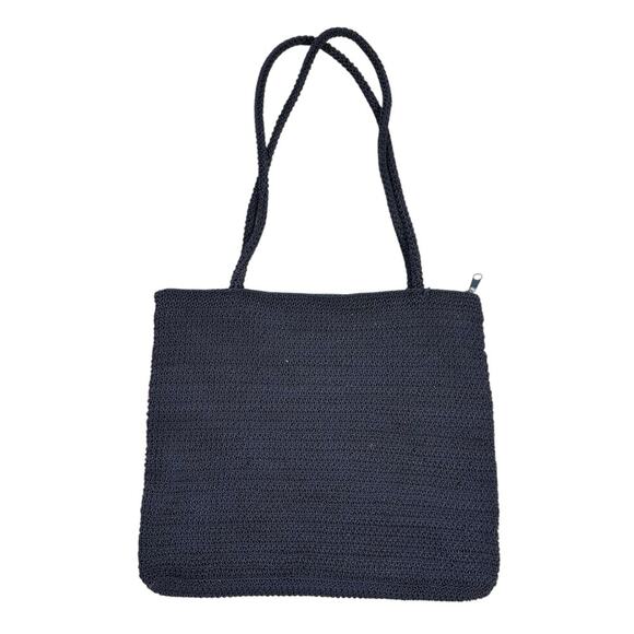 Patriotic Knit Tote Bag - Red, White, Blue 13 Star American Flag Crochet Bag - Picture 8 of 12